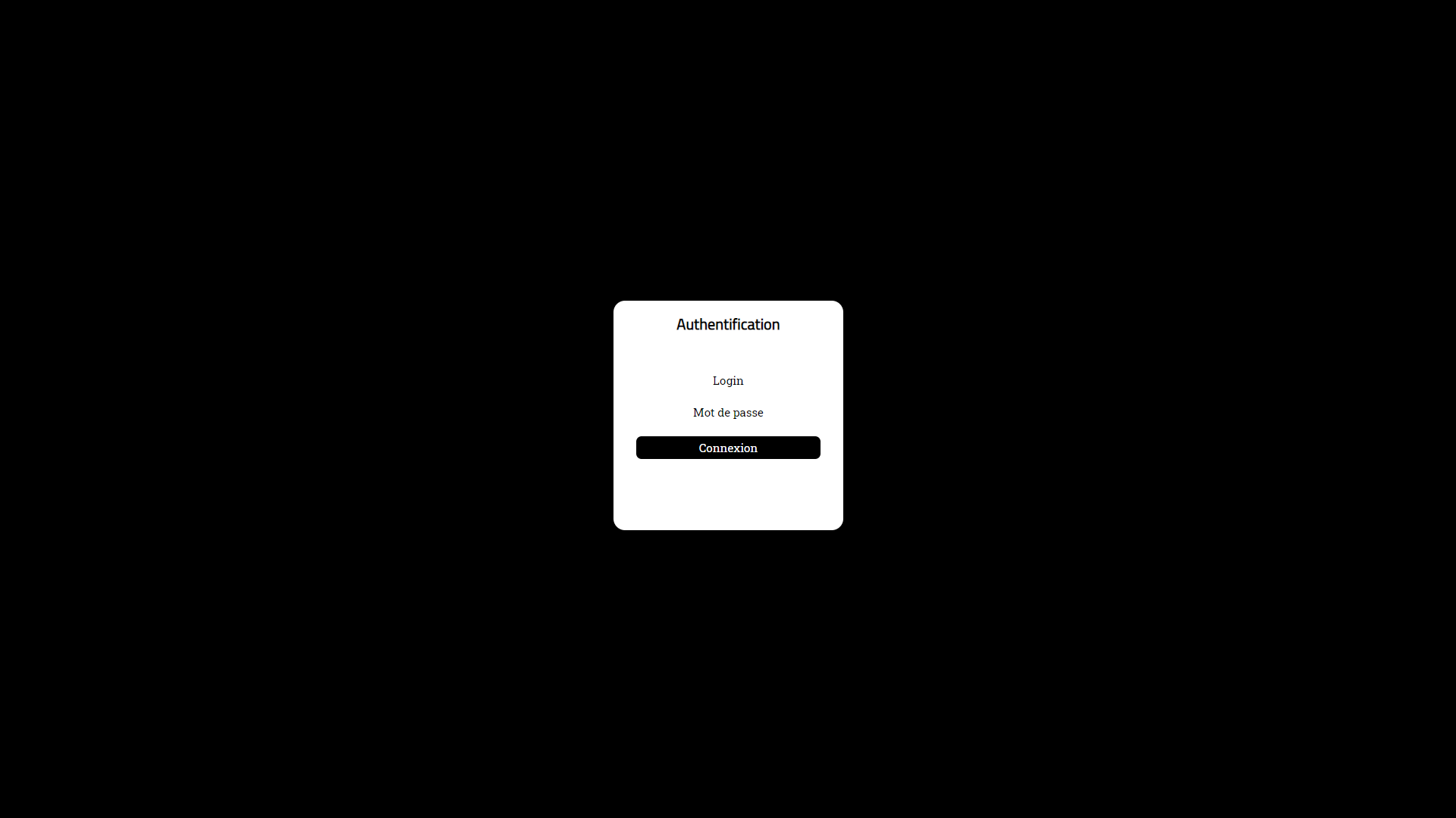Portfolio CMS Connexion