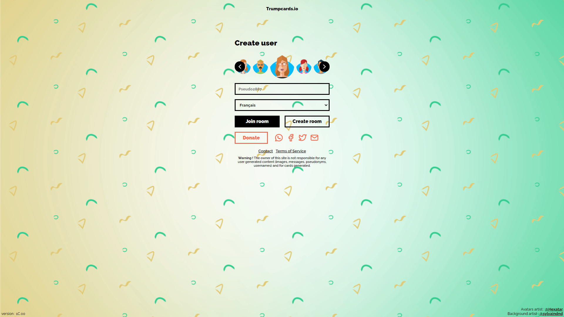 Trumpcards — Accueil